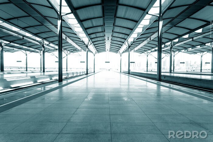 Sticker Perron zonder treinen