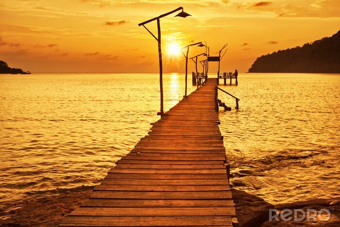 Sticker Pier aan de baai