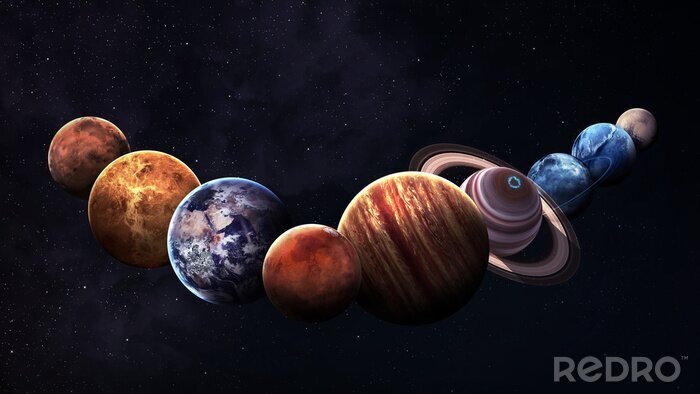 Sticker Planeten in NASA-fotografie