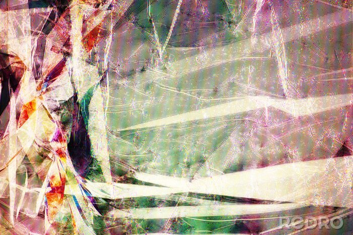 Sticker Plastic folie in gepolariseerd licht