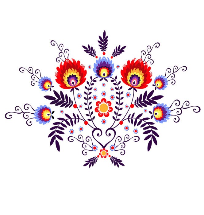 Sticker polski WZOR ludowy - Inspiracja