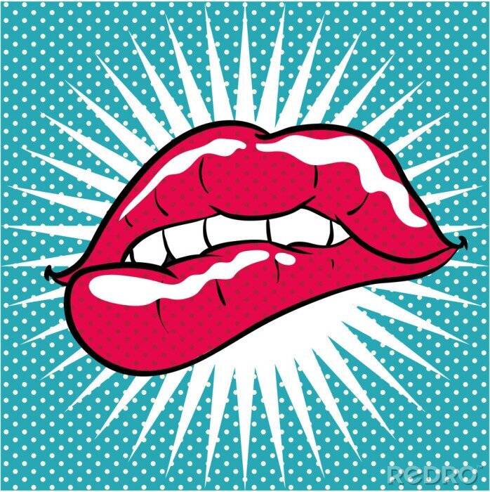 Sticker Pop art achtergrond