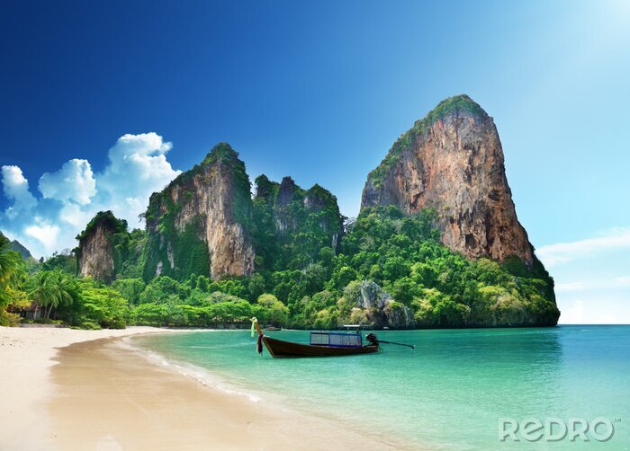 Sticker Railay strand in Krabi Thailand