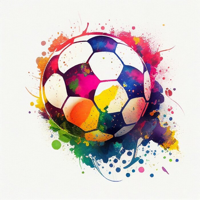 Sticker Regenboog gekleurde bal