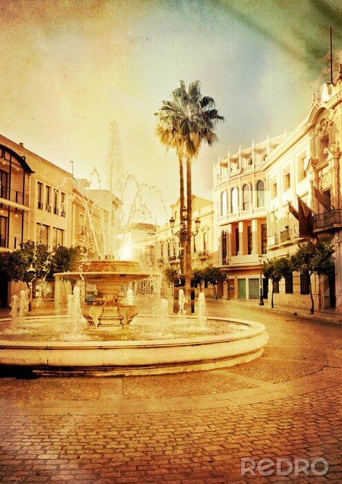 Sticker Retro foto van Spanje