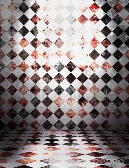 Sticker Retro kamer in rode en zwarte kleuren