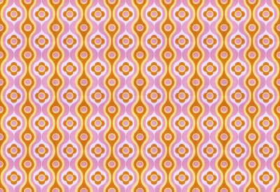 Sticker Retro kitsch behang