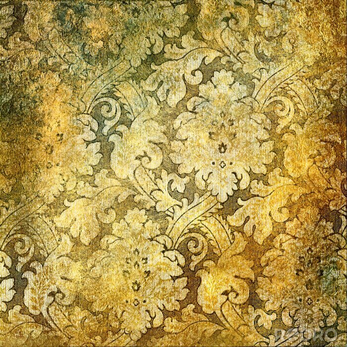 Sticker Retro sierlijk patroon