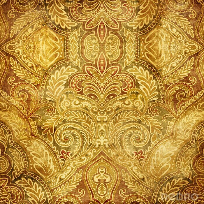 Sticker Retro thema in oosterse stijl