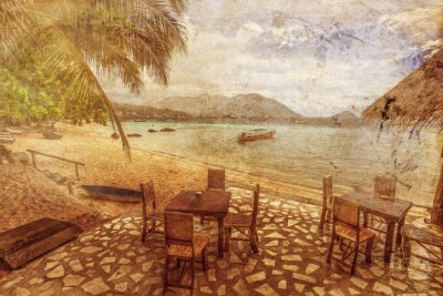 Retro tropische vakantie