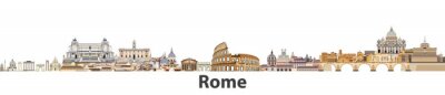 Sticker Rome vector stad skyline
