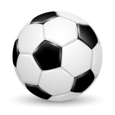 Sticker Ronde voetbal