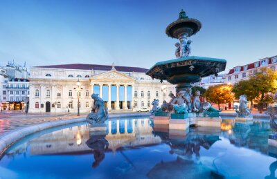 Rossio plein in Lissabon