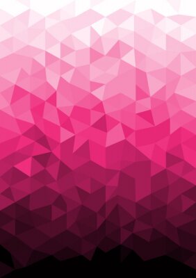 Sticker Roze mozaïek met kleurovergang