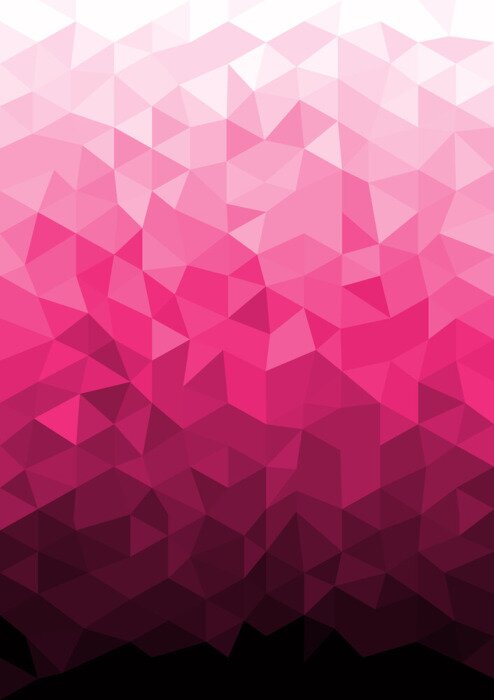 Sticker Roze mozaïek met kleurovergang