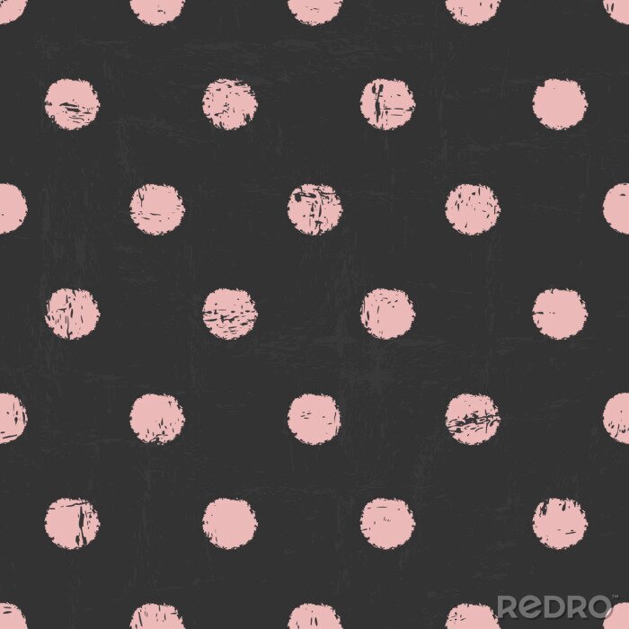 Sticker Roze stippen op grijze achtergrond