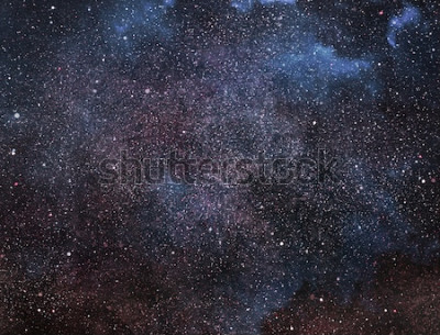 Sticker Ruimte gevuld met duizenden lichtpuntjes