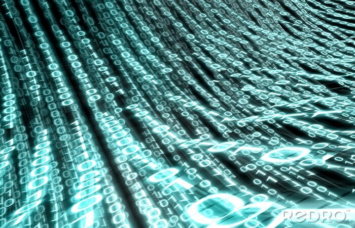 Sticker Ruimtelijk binair systeem