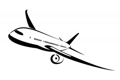 Sticker samolot