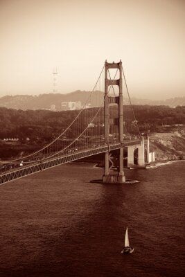 San Francisco brug in vintage stijl
