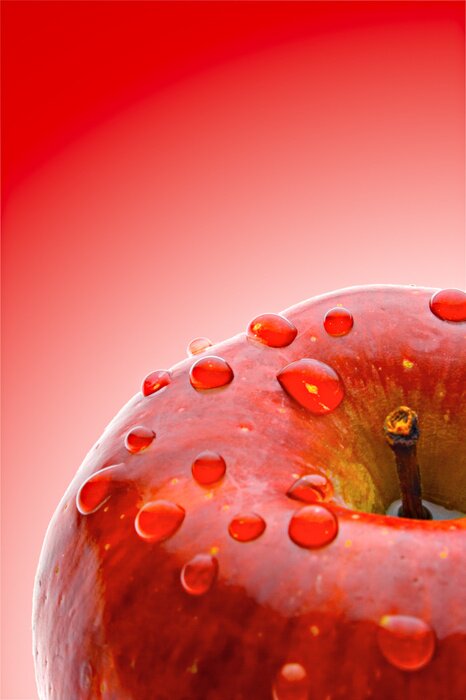 Sticker sappige appel