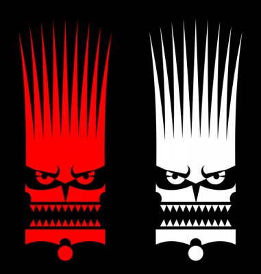 Sticker savage masker