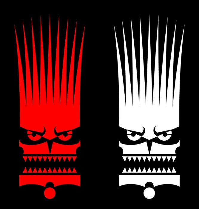 Sticker savage masker