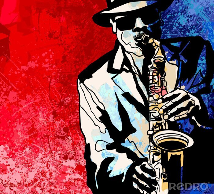 Sticker Saxofonist
