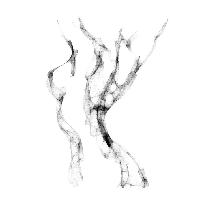 Sticker Schets van een naakte vrouw