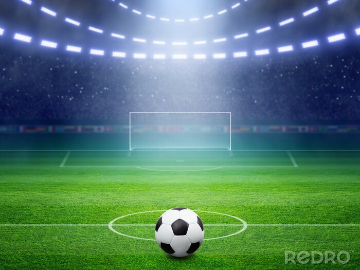 Sticker Schijnwerpers op de bal