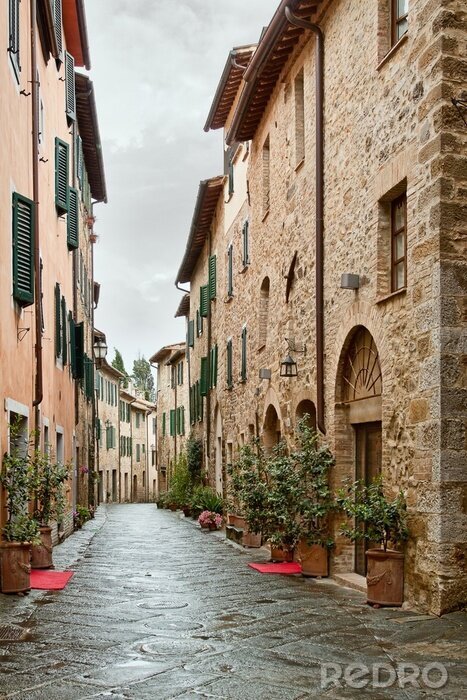 Sticker Schilderachtig hoekje van Toscanië