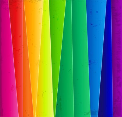 Sticker Schuine lijnen abstracte regenboog achtergrond