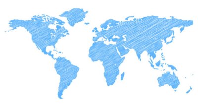 Scribble World Map