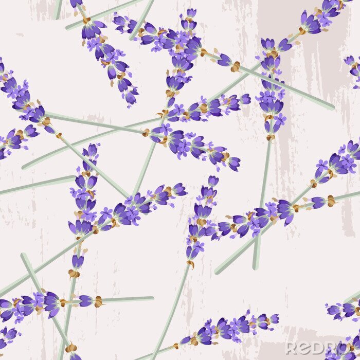 Sticker Seamless lavender background