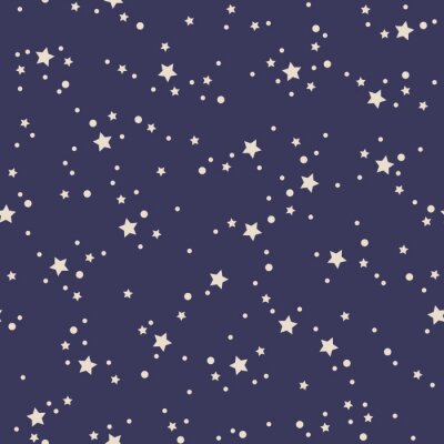Sticker seamless stars pattern