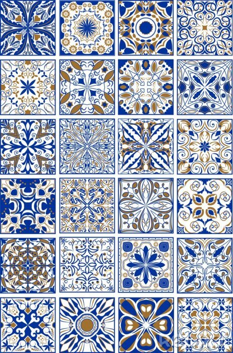 Sticker Set decoratieve azulejos-tegels