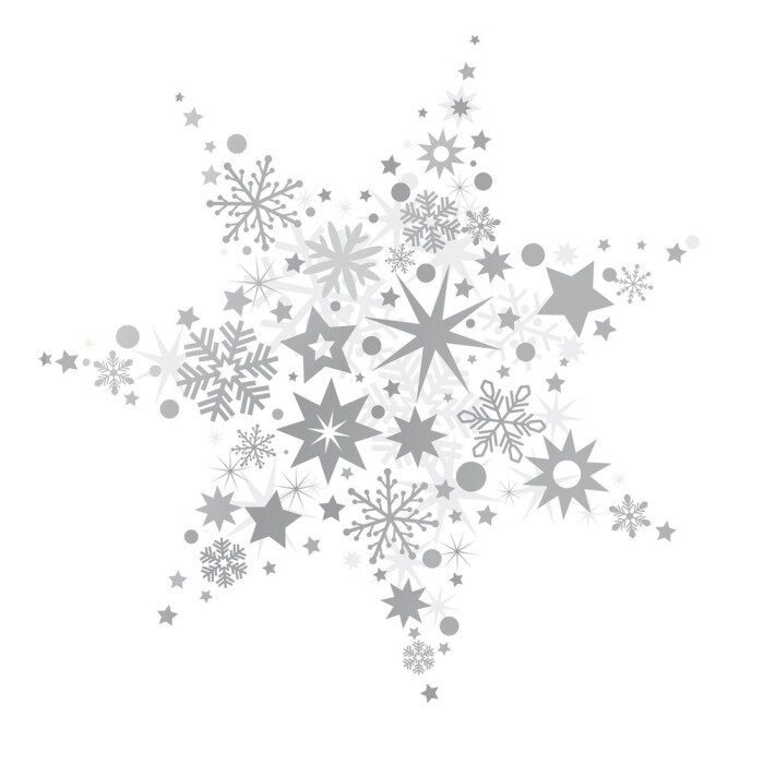 Sticker Silberner Stern Vector Illustratie