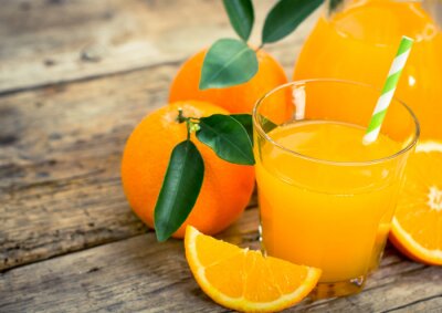Sticker sinaasappelsap