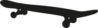 Sticker skateboard silhouette