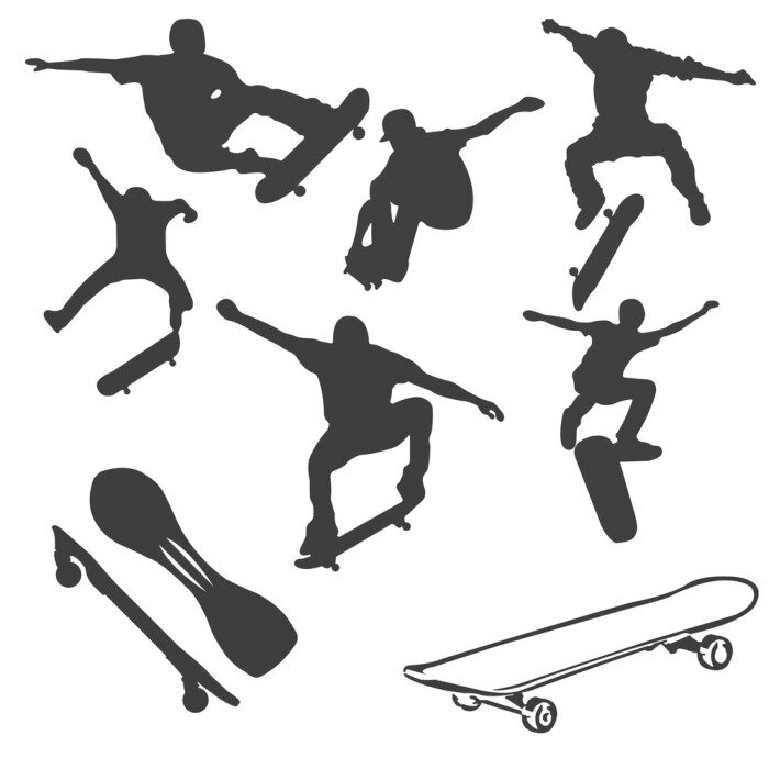 Sticker skateboarder 1