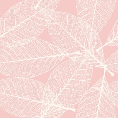 Sticker Skelet bladeren naadloze