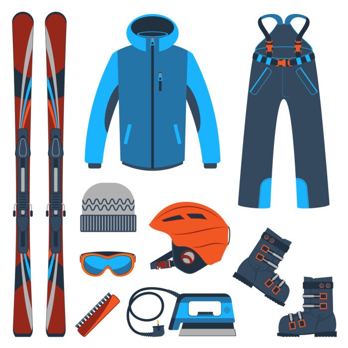 Sticker Skiën. Extreme wintersporten.