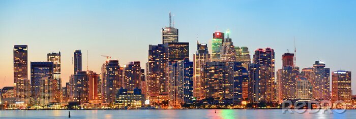 Sticker Skyline van Toronto