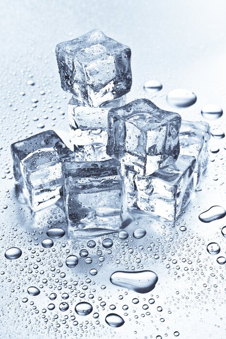 Sticker Smeltende ijsblokjes