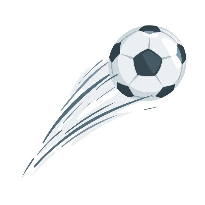 Sticker Soccer ball vector illustration.