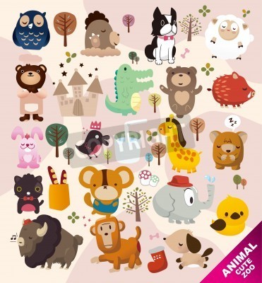 Sticker Sprookjesdieren en andere vrolijke thema's