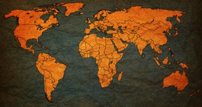 Sticker sri lanka grondgebied op wereldkaart