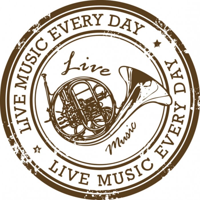 Sticker Stempel met muziek