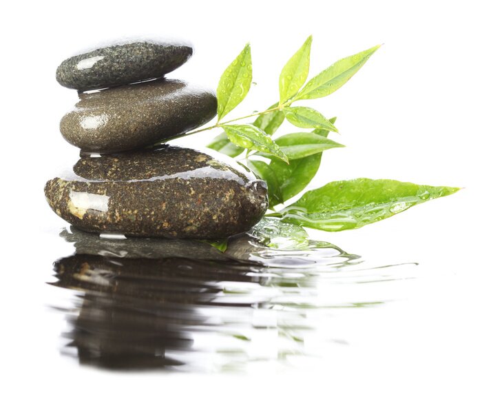 Sticker Stenen in het water