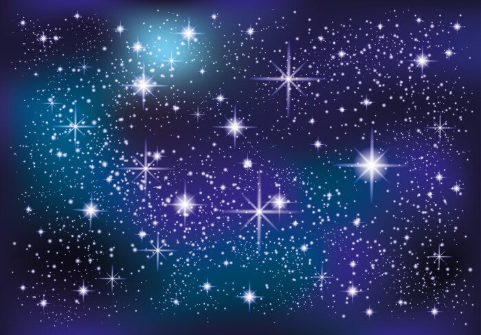 Sticker Sterren aan de hemel